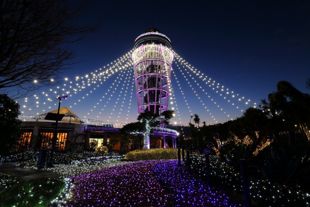 江の島シーキャンドルライトアップ