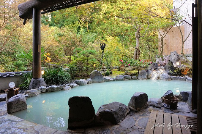 「雲仙福田屋」の露天風呂