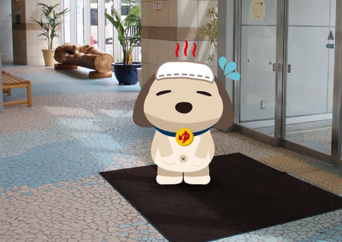 汗を出しているユーラシわん