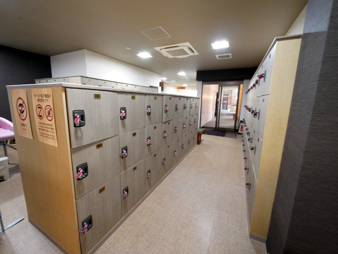 女性用の脱衣所