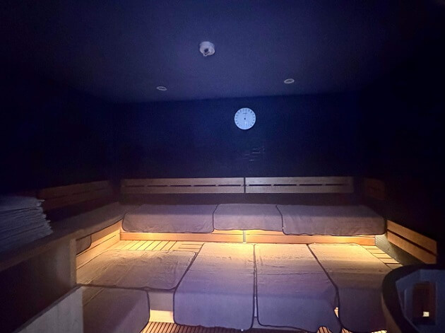 SPA＆SAUNA コリドーの湯　ドライサウナの様子