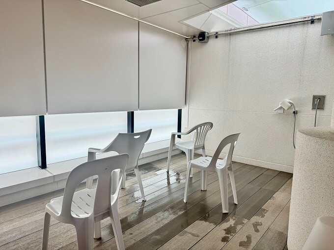 SPA＆SAUNA コリドーの湯　外気浴スペース