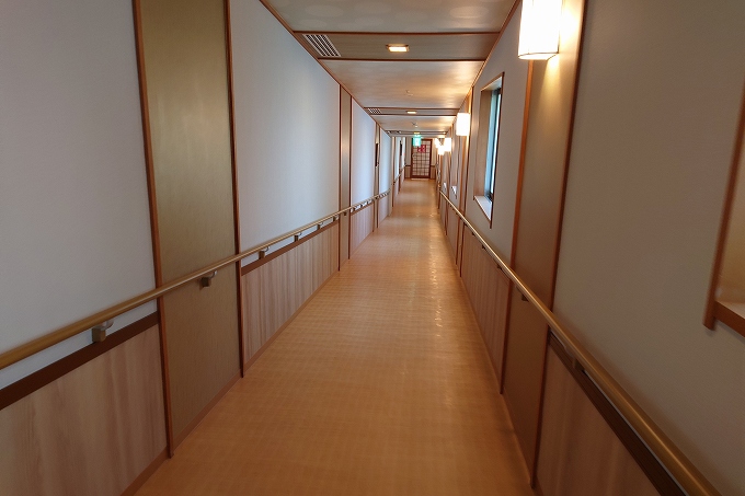 庭園露天風呂への通路