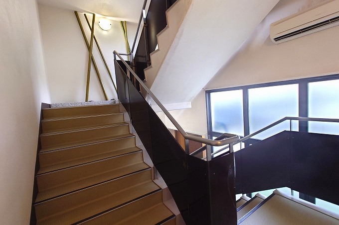 展望露天風呂に行く階段