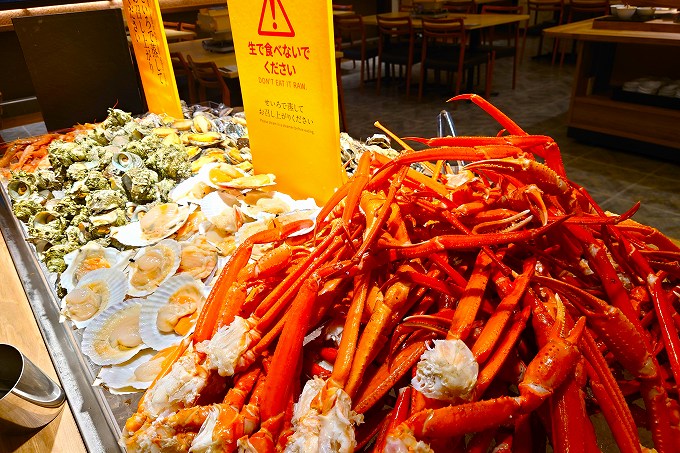 大江戸三ツ星バイキングの海鮮浜蒸し