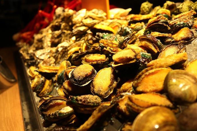 アワビやハマグリ