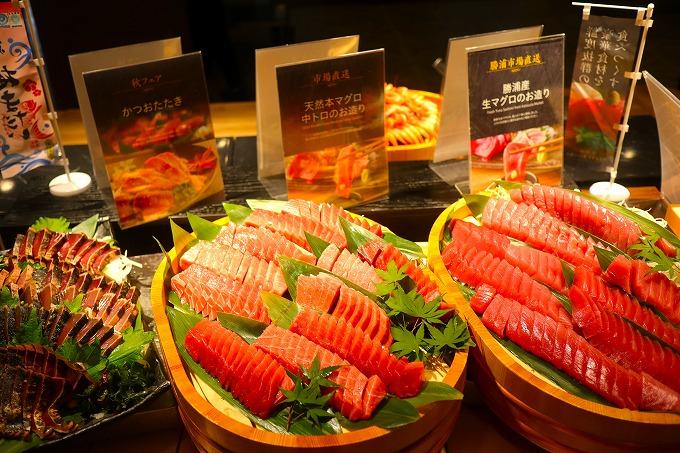 大江戸三ツ星バイキングのお造り