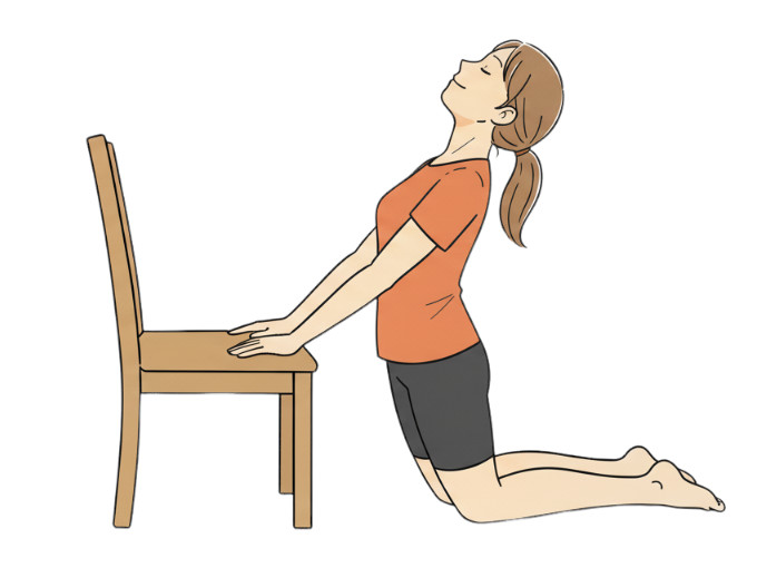 腰反らしストレッチ