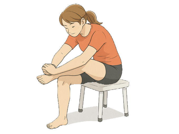 お尻ストレッチ