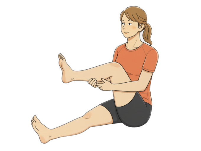 足首回しストレッチ