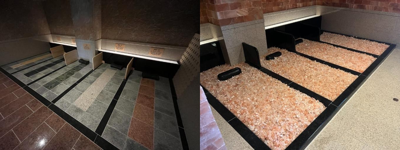 9種類の薬石岩盤浴&岩塩浴