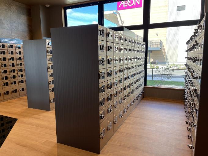 松阪温泉GURUSPAへ入館!靴箱の様子