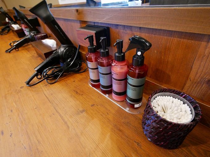 アメニティとドライヤー