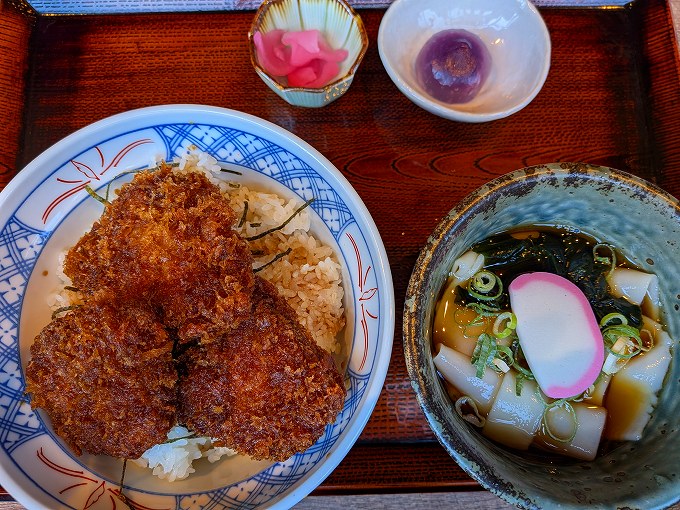 桐生名物ソースかつ丼 小うどんセット