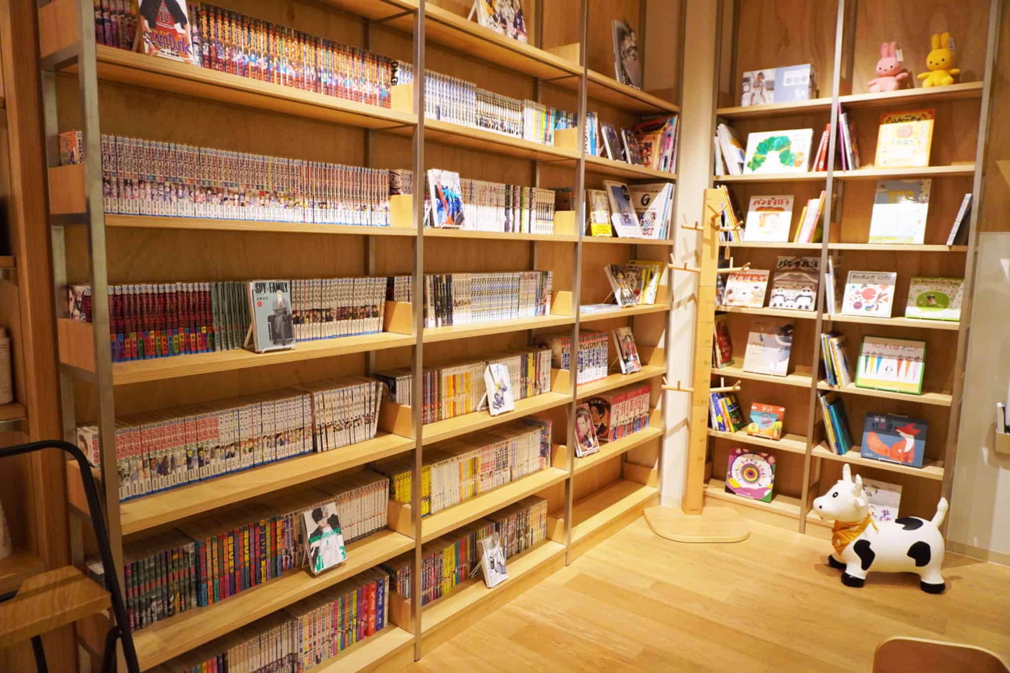 漫画や絵本もたくさんあります