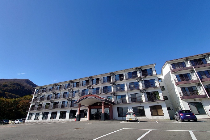 ゆうふり那須高雄温泉ロッジの外観