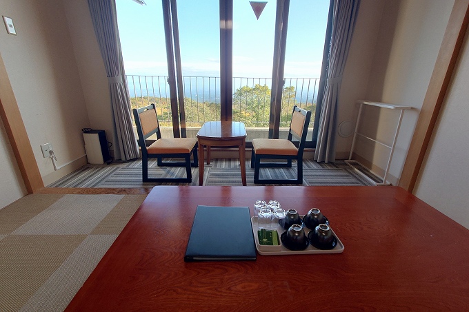 和室の広縁と眺望