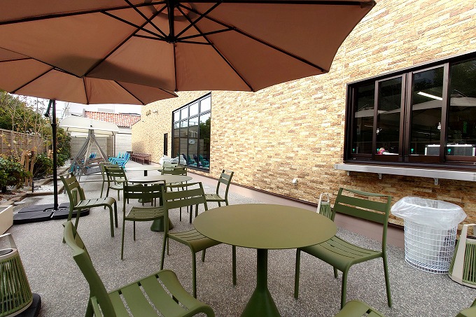 ウェルネスガーデンのカフェ