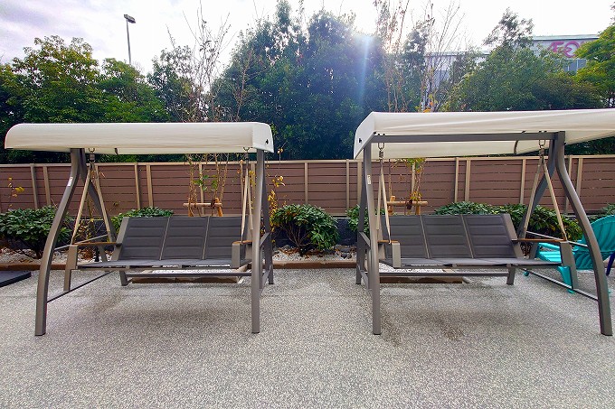 ウェルネスガーデンのブランコ