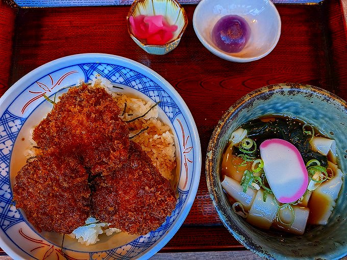 ソースカツ丼とおきりこみのセット