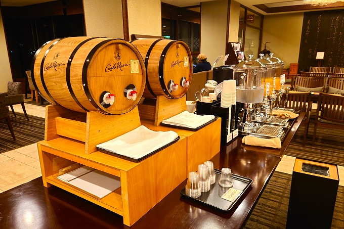 ロビーのドリンク