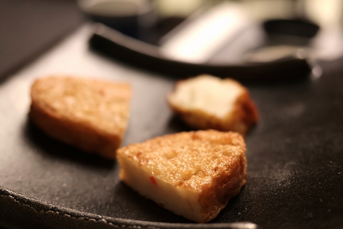 さつま揚げの瓦焼き