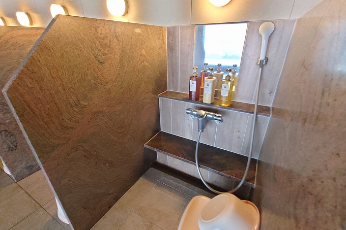 洗い場のアメニティ