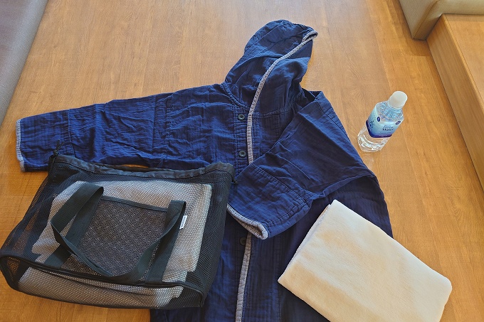 タオルや館内着