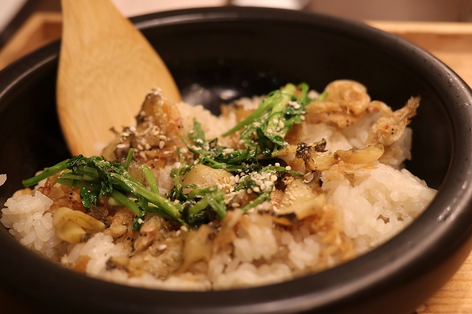 蝦夷鮑の石焼きご飯