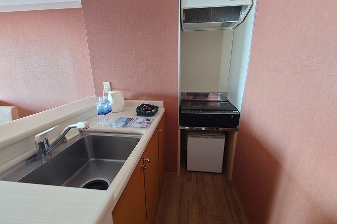 コーナーツインのミニキッチン