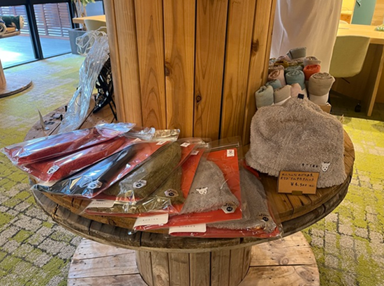 「おふろcafé あげき温泉」オリジナルアイテム