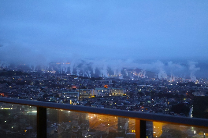 鉄輪温泉の湯けむり