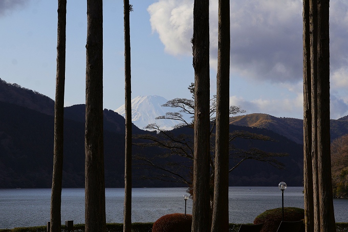 芦ノ湖と富士山