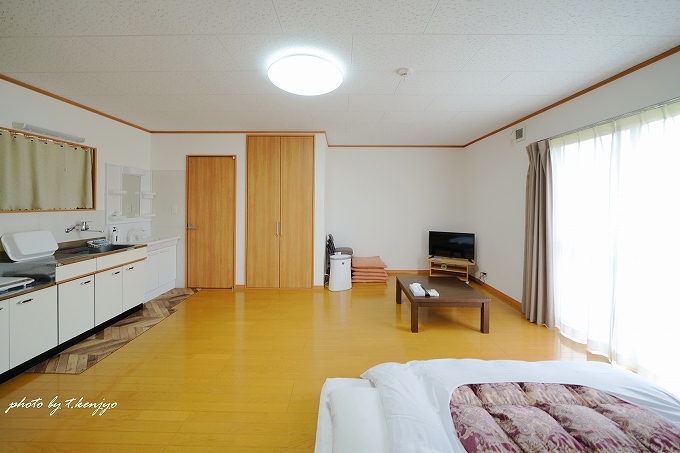 新館の家族部屋。洋室17帖