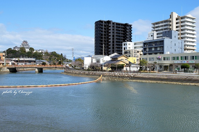 窓を開けると、画像左手に唐津城がしっかりと望めました！