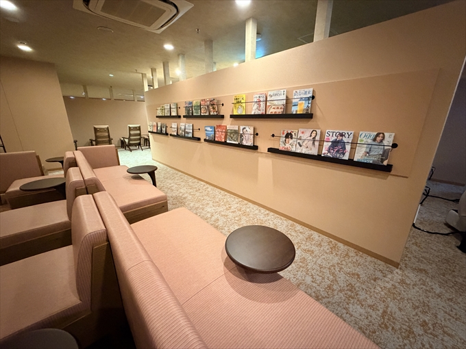 男性専用、女性専用リラックスルームも充実