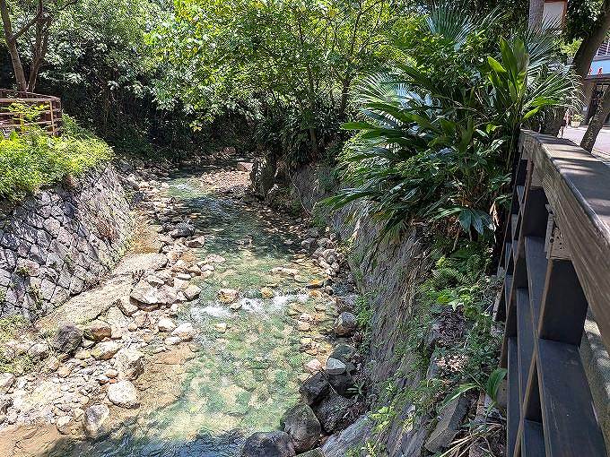 北投温泉を流れる「北投渓」